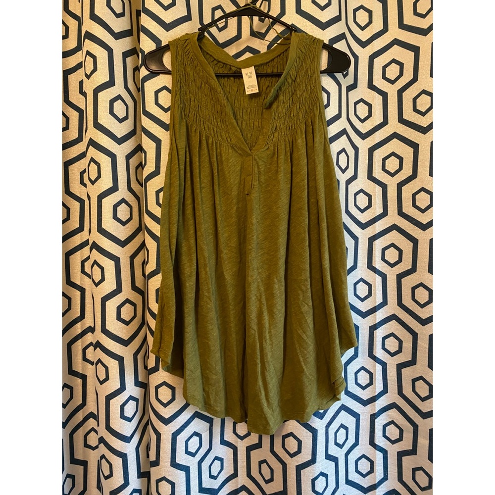 Olive Green Tank Top- We The Free
